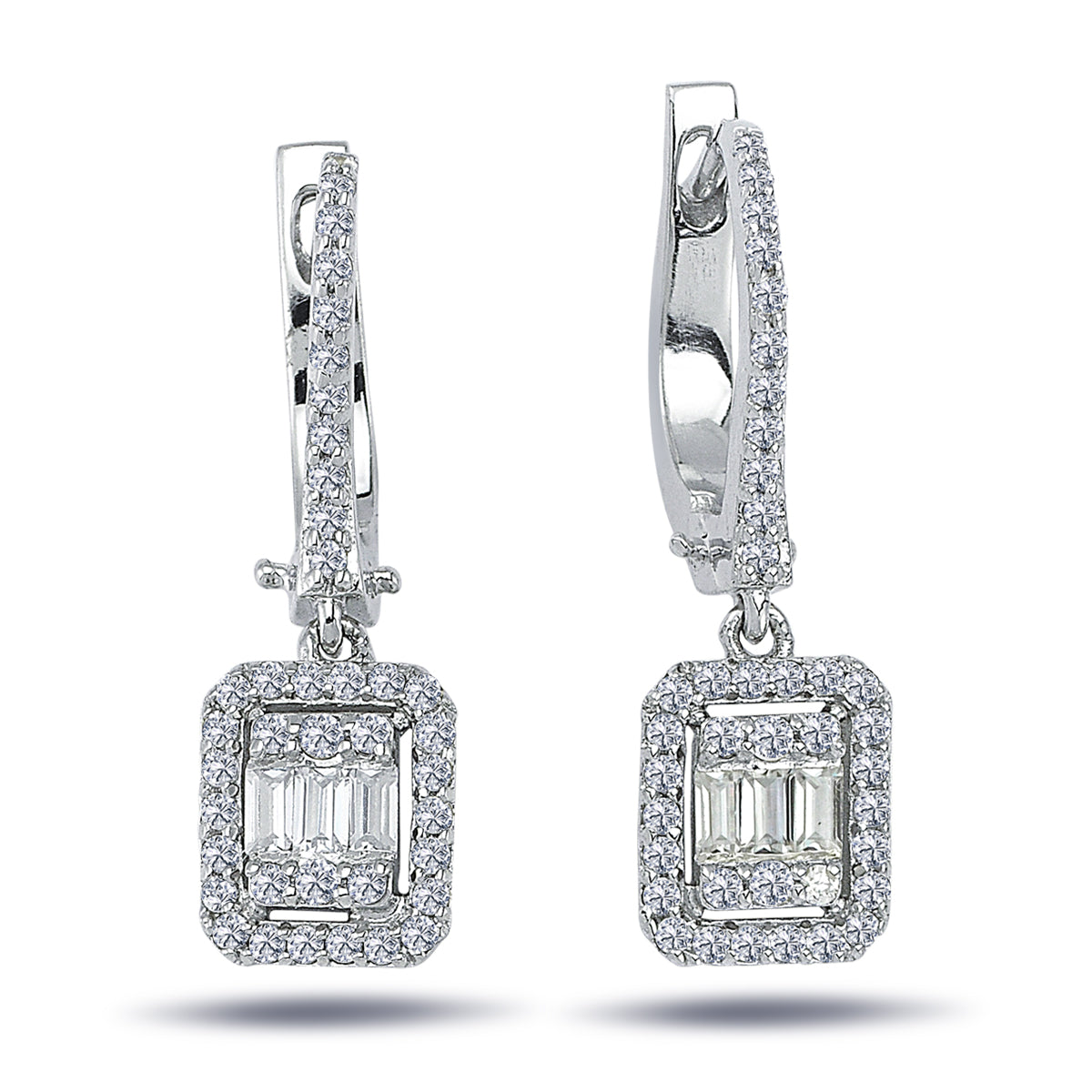 Обеци с диаманти 0.50 карата